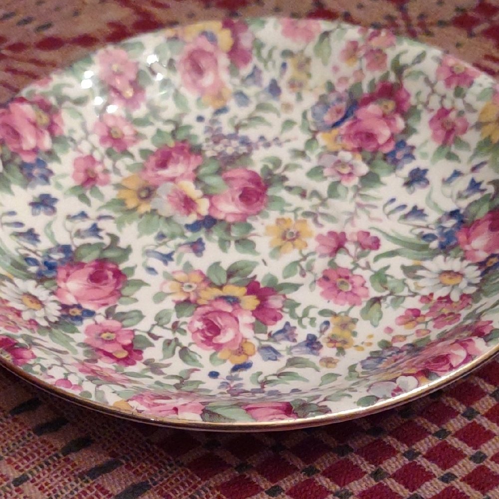 Floral Patterned Plate